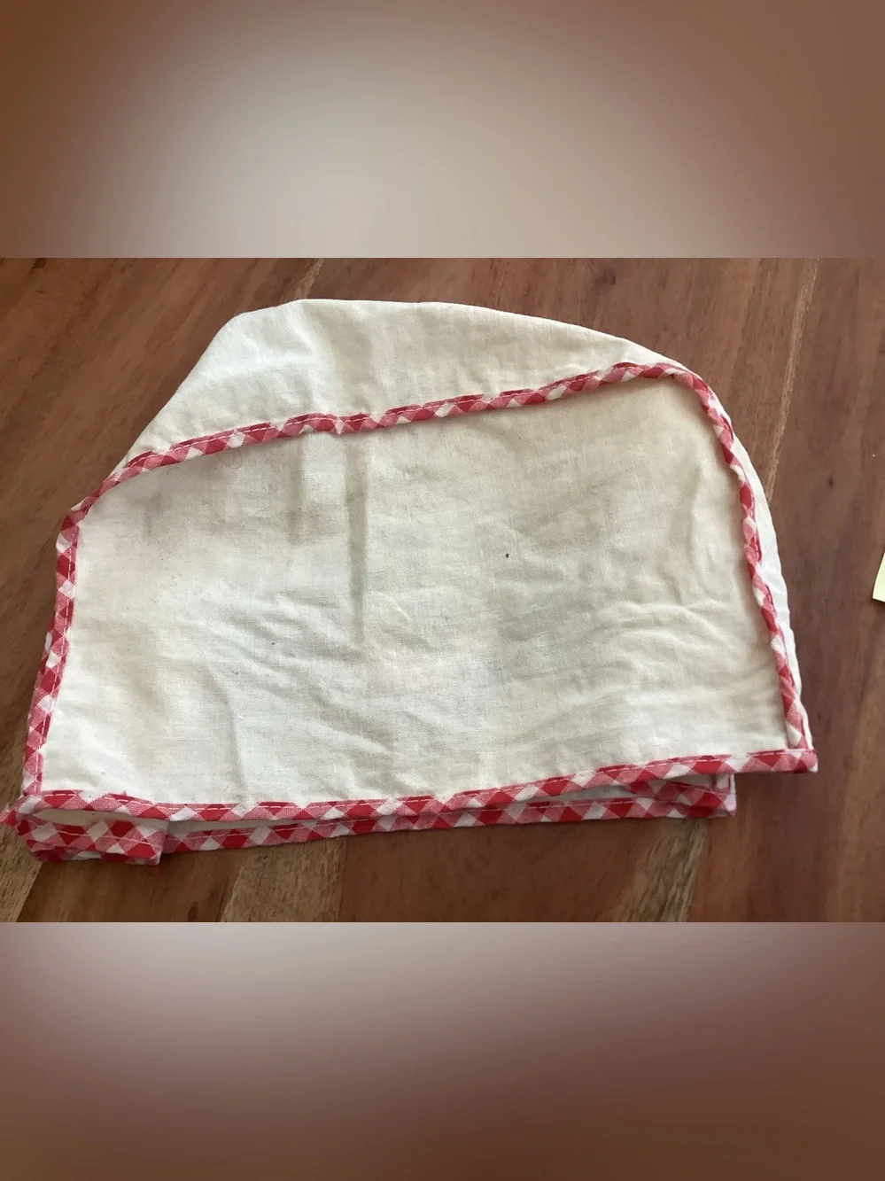 Vintage Hand- Embroidered Toaster Cover typical of Mid-20th Century kitchen